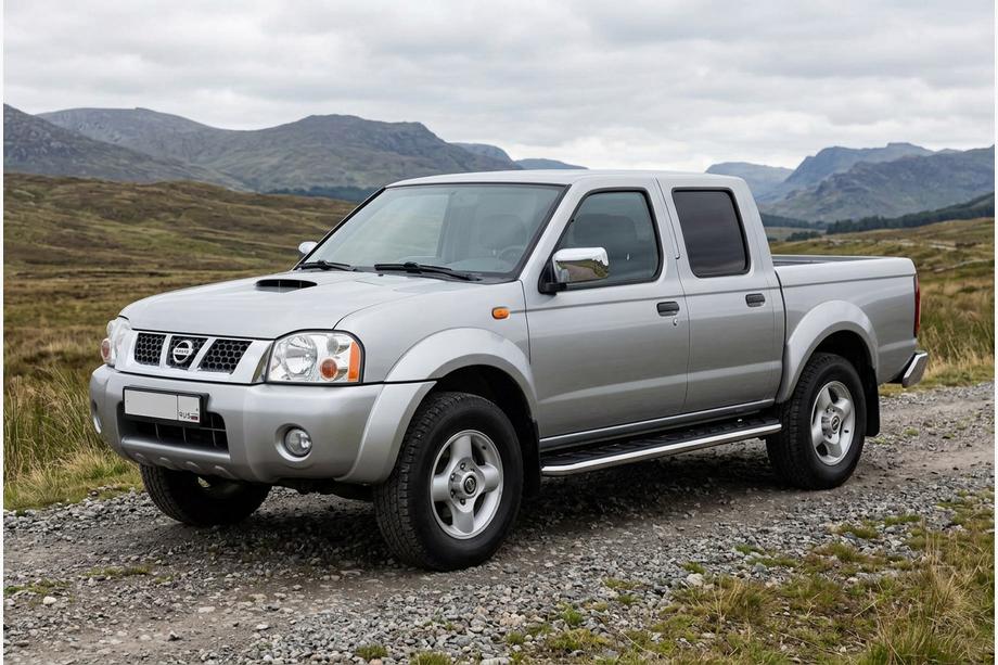 Nissan NP300 1999–2015 Maydos V1 zijtreden (set 2 stuks, aluminium + RVS) Image