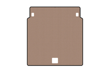 Porsche Panamera 2009–2016 Rubberen kofferbakmat Carsuit (2009-2013, Coupé, 4-deurs, beige) foto 1