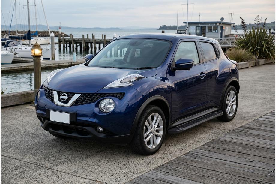 Nissan Juke 2010–2019 RedLine Black zijsteps (set van 2, aluminium) Image