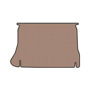 Rubberen kofferbakmat Carsuit (HB, beige) Daewoo Lanos 1998–2017 foto 1