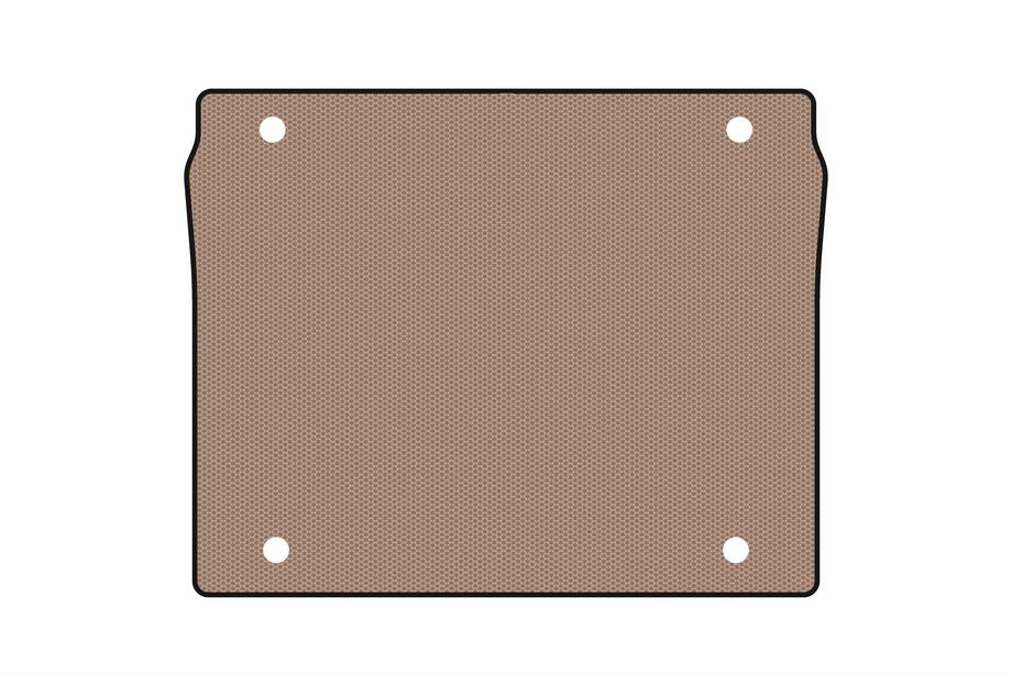Fiat Doblo II 2010–2022 Rubberen kofferbakmat Carsuit (5-zits/korte wielbasis, beige) Image