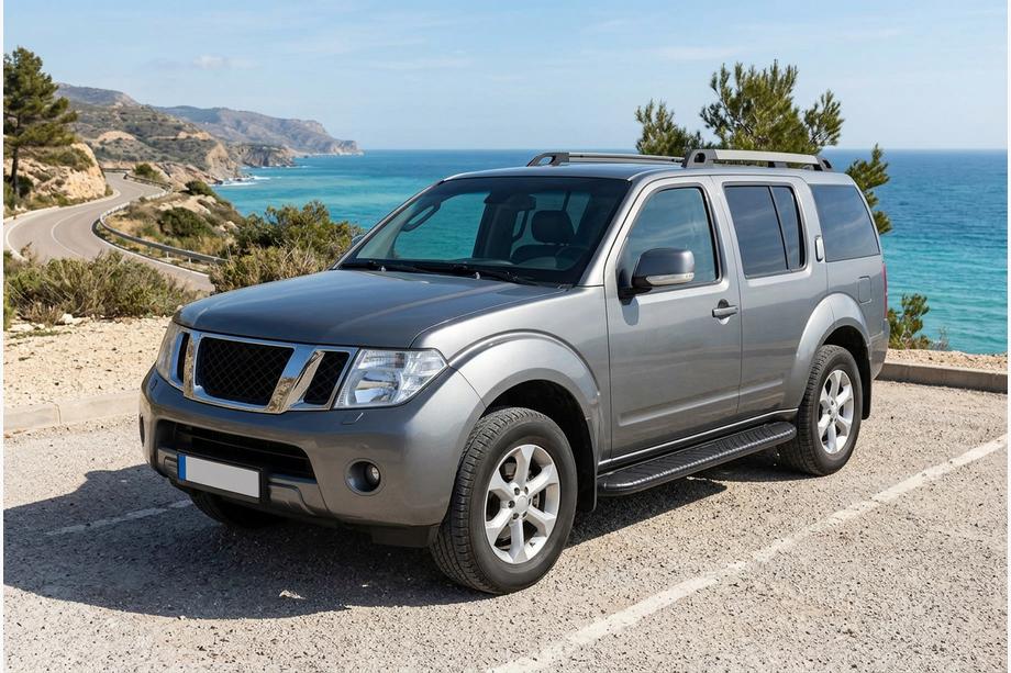 Nissan Pathfinder R51 2005–2014 Bosphorus Black side steps (2 st., aluminium) Image