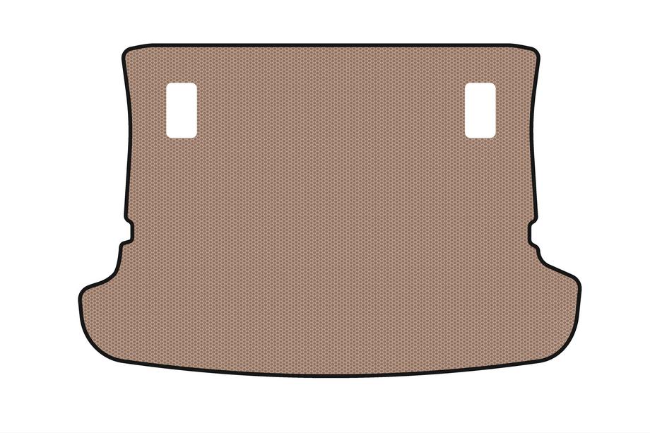 Toyota Corolla Verso 2004–2009 Rubberen kofferbakmat Carsuit (7-zits, beige) Image