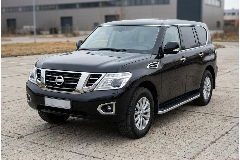 Nissan Patrol Y62 2010–2024 Side steps Tayga Grey (set van 2, aluminium) Image