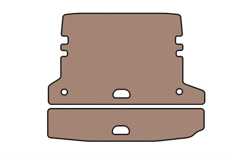 BMW 3 Serie F30/F31 2012–2019 Rubber kofferbakmat Carsuit V-2 (voor F-31, beige) Image