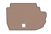 Mercedes S-Class W220 1998–2005 Rubberen kofferbakmat Carsuit (Long, vierwielaandrijving, beige) foto 1