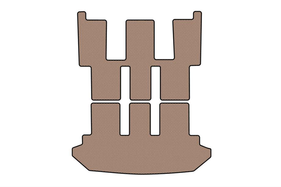 Peugeot 807 2002–2014 Rubberen kofferbakmat Carsuit V2 (Beige) Image