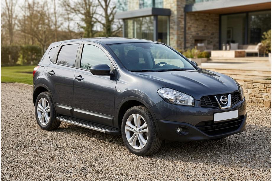 Nissan Qashqai 2010–2014 Duru side steps (2 stuks, aluminium) Image