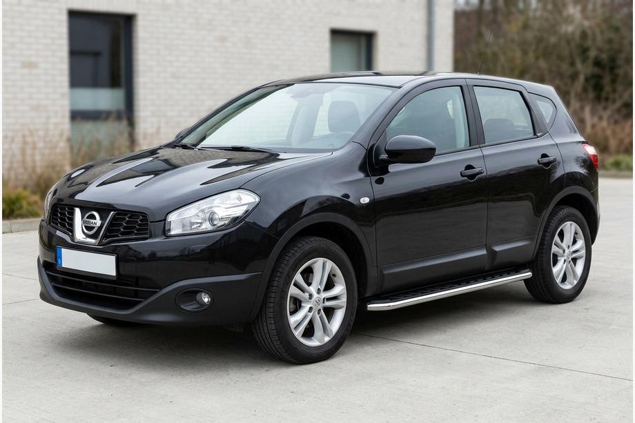 Nissan Qashqai 2010–2014 Maydos V1 zijtreden (set 2 stuks, aluminium + RVS) Image