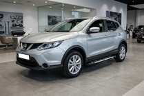 Nissan Qashqai 2014–2021 Sunrise side steps (set van 2, aluminium) foto 1