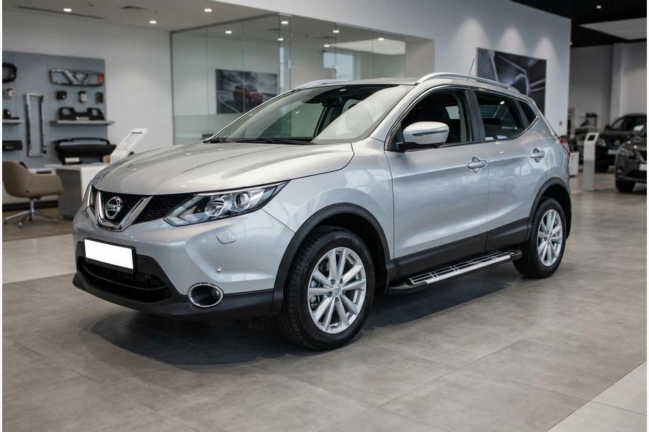 Nissan Qashqai 2014–2021 Sunrise side steps (set van 2, aluminium) Image