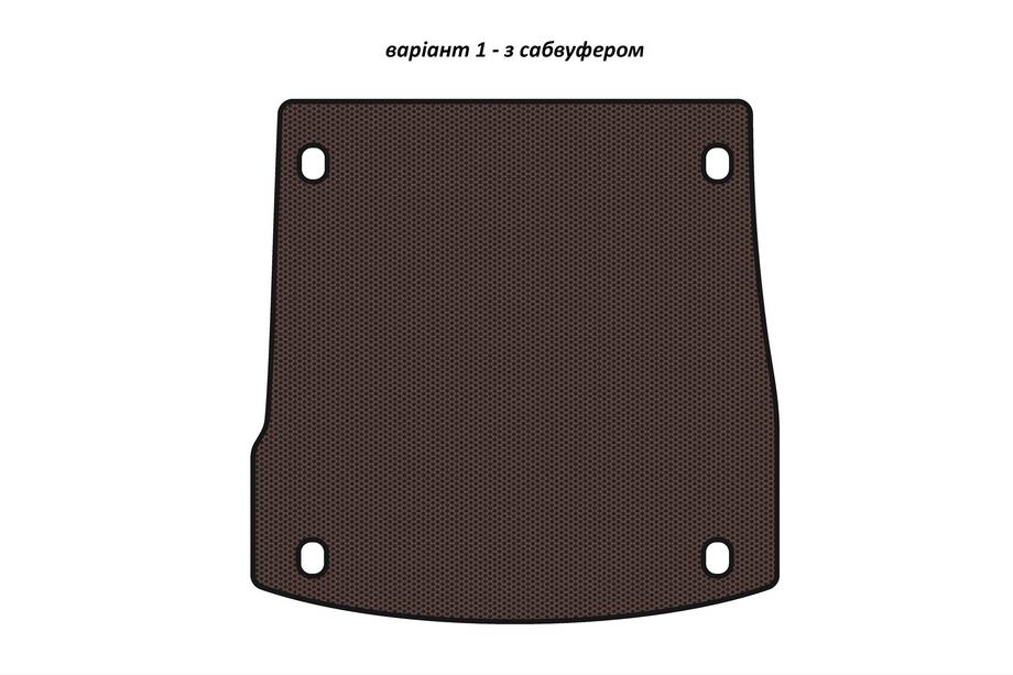 Alfa Romeo Stelvio 2016– Rubberen kofferbakmat Carsuit V-1 (met subwoofer, bruin) Image