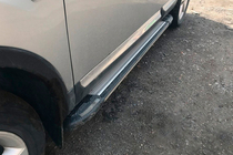 Nissan Qashqai 2014–2021 Rainbow zijtreden (set van 2, aluminium) foto 1