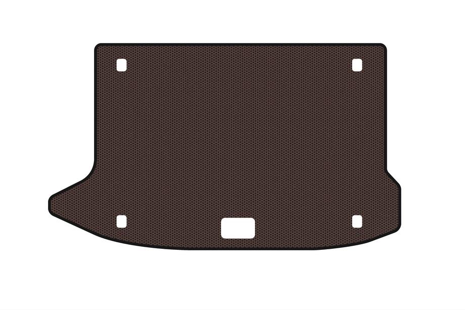 Hyundai Kona 2017–2023 Rubberen kofferbakmat Carsuit V3 (Bruin) Image