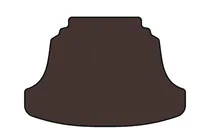 Infiniti G25/G35/37 (V36/CV36) 2006–2015 Rubberen kofferbakmat Carsuit (G35 S, Coupé, bruin) foto 1
