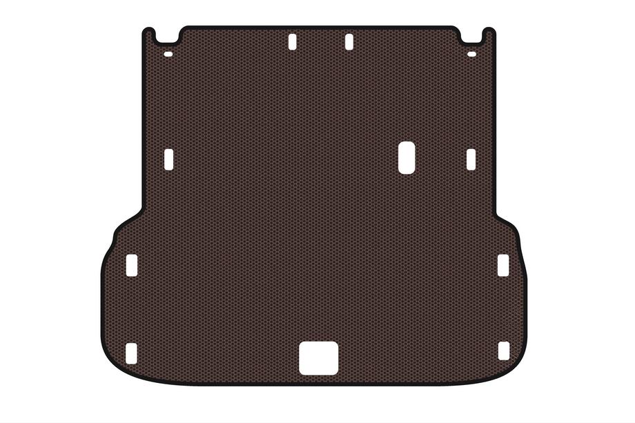 Infiniti QX60 2016–2021 Rubberen kofferbakmat Carsuit (tot 2e rij, bruin) Image