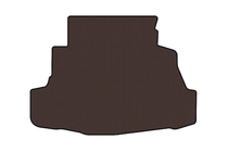Nissan Primera P12 2002–2007 Rubberen kofferbakmat Carsuit (SD, bruin) foto 1