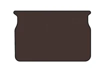Peugeot 208 2012–2019 Rubberen kofferbakmat Carsuit (HB, 5-deurs, bruin) foto 1