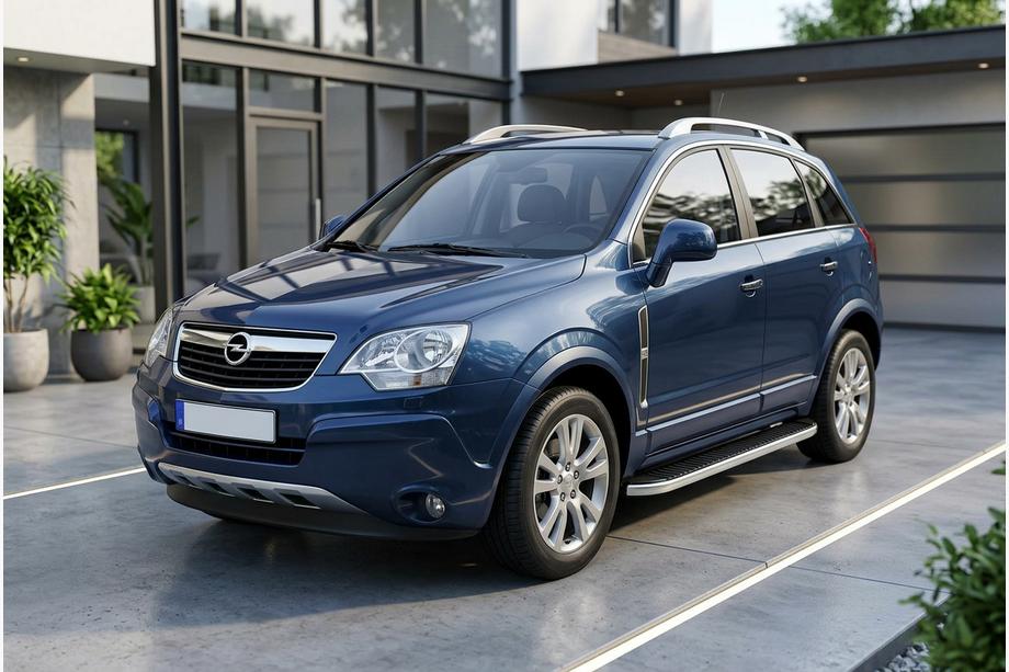 Opel Antara 2006–2017 Side steps Tayga Grey (2 stuks, aluminium) Image