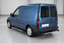 Opel Combo 2002–2012 Side steps RedLine V1 (2 stuks, aluminium) foto 1