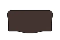 Toyota Aygo 2007–2014 Rubberen kofferbakmat Carsuit (2007-2009, HB, 3-deurs, bruin) foto 1