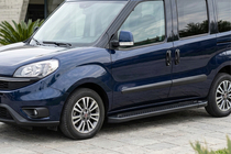 Opel Combo 2012–2018 Allmond Black zijtreden (2 st., aluminium) Korte wielbasis foto 1