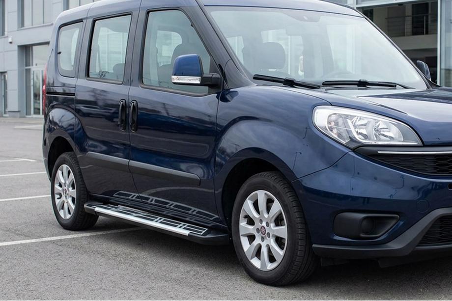 Opel Combo 2012–2018 Sunrise side steps (2 stuks, aluminium) Image