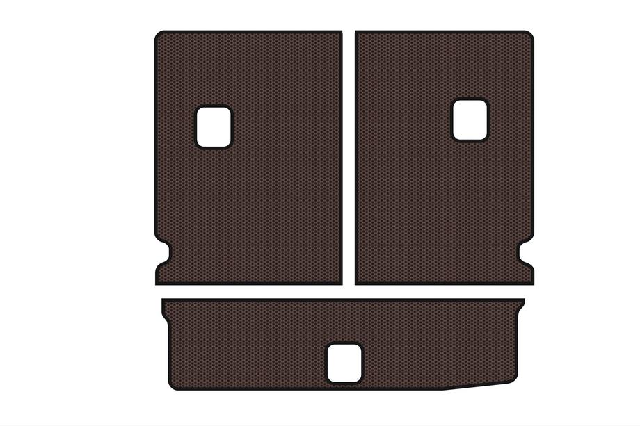 Chevrolet Orlando 2010–2018 Rubberen kofferbakmat Carsuit V-1 (Bruin) Image