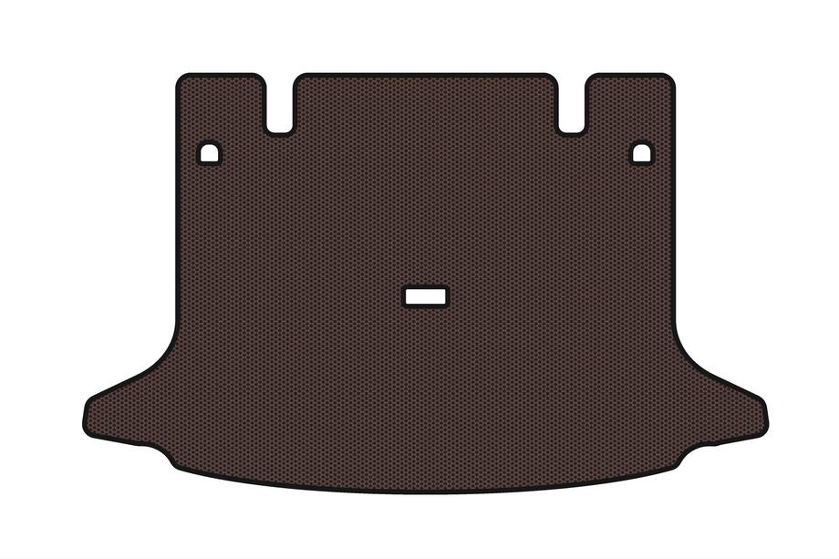 Dacia Logan I 2005–2008 Rubberen kofferbakmat Carsuit (SW, 7-zits, bruin) Image