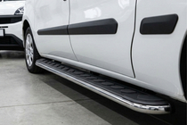 Opel Combo 2012–2018 Maydos V1 zijtreden (set 2 stuks, aluminium + RVS) foto 1