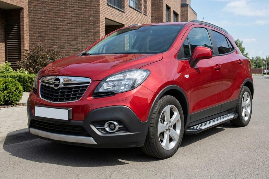 Opel Mokka 2012–2021 Side steps Line (2 stuks, aluminium) Image