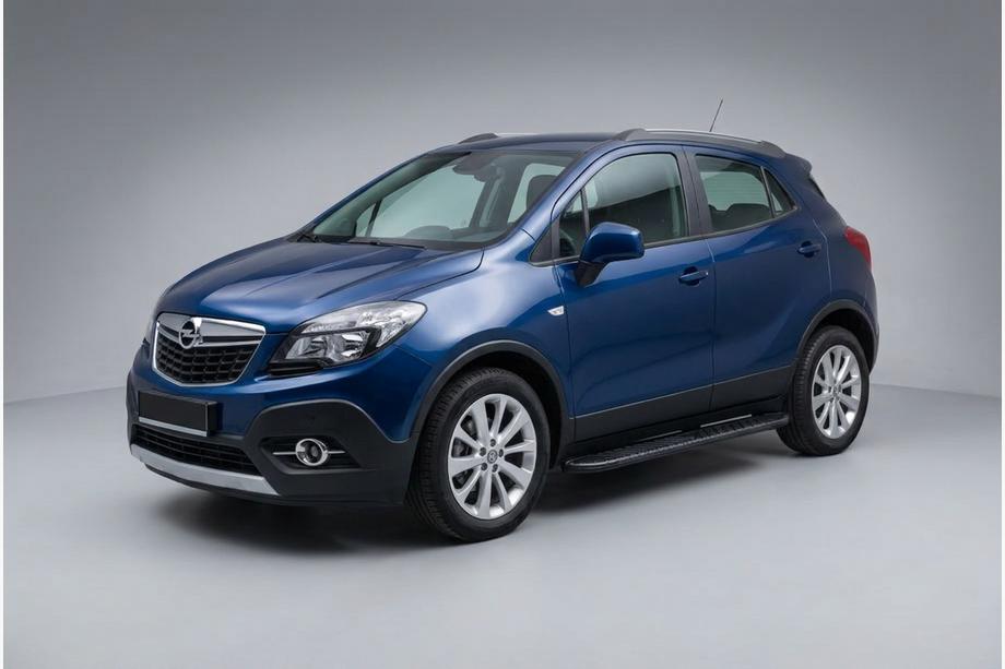 Opel Mokka 2012–2021 Bosphorus Black side steps (2 stuks, aluminium) Image