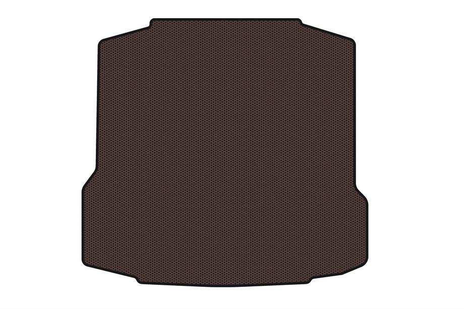 Skoda Rapid 2012–2019 Rubberen kofferbakmat Carsuit (LiftBack, bruin) Image