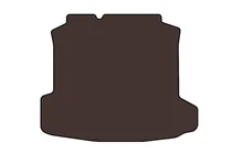 Volkswagen Polo 2010–2017 Rubberen kofferbakmat Carsuit (SD, bruin) foto 1