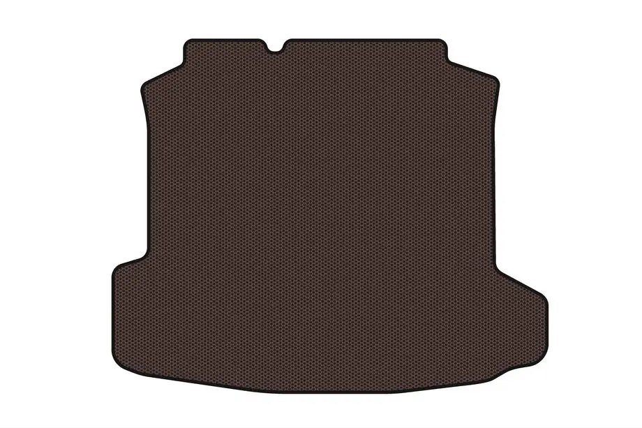 Volkswagen Polo 2010–2017 Rubberen kofferbakmat Carsuit (SD, bruin) Image
