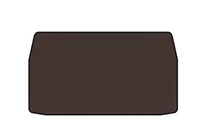 Mitsubishi Grandis 2003–2011 Rubberen kofferbakmat Carsuit (3 rijen, bruin) foto 1