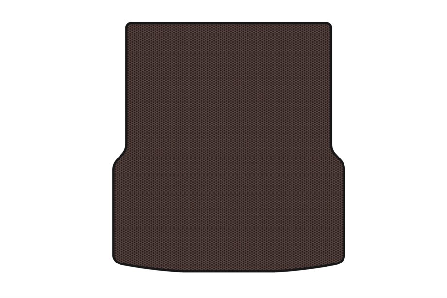 Tesla Model S 2012– Carsuit rubberen kofferbakmat voorzijde (4WD, 2012-2021, bruin) Image