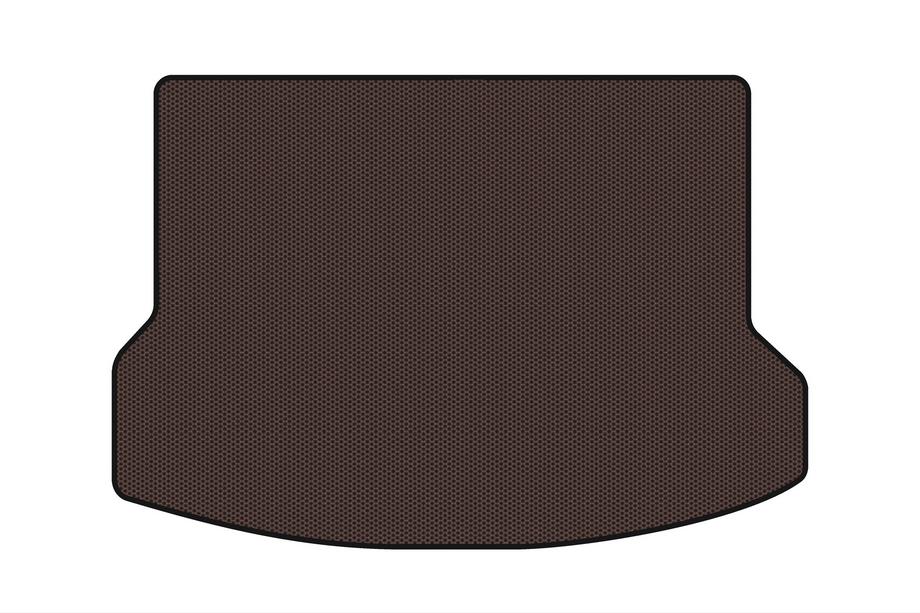 Nissan X-trail T32/Rogue 2014–2021 Rubberen kofferbakmat Carsuit (5-zits, Europa, bruin) Foto 1