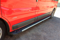 Opel Vivaro 2001–2015 Side steps RedLine V1 (2 stuks, aluminium) foto 1