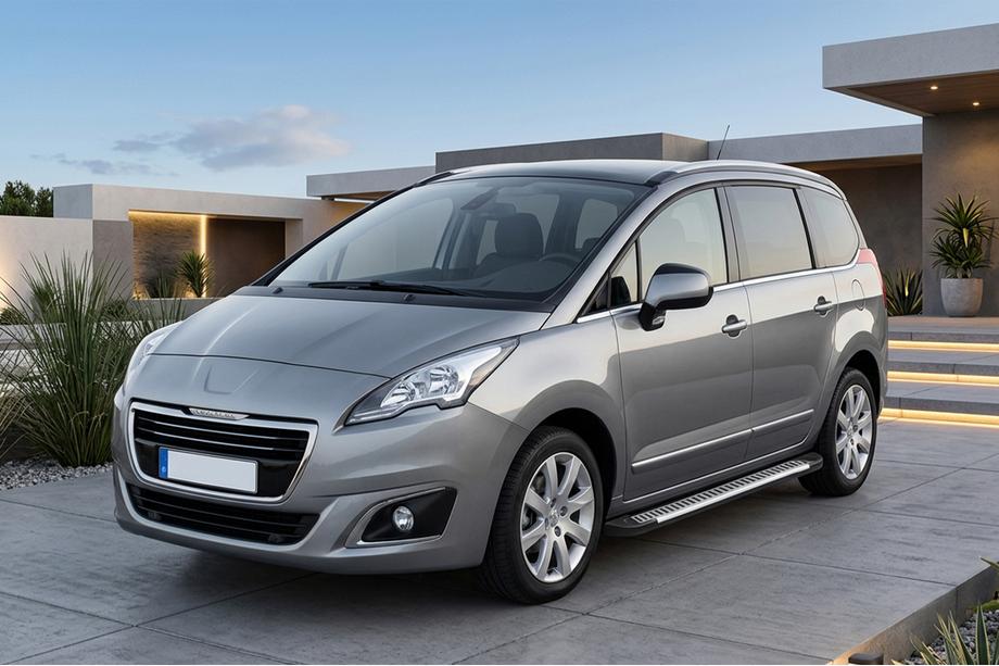 Peugeot 5008 2009–2016 Line side steps (set van 2, aluminium) Image