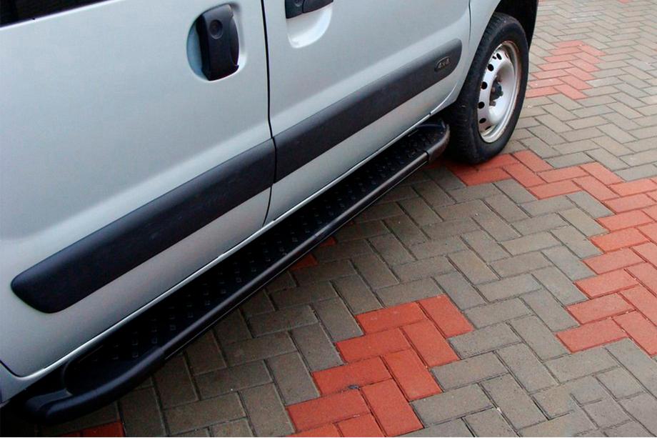 Renault Kangoo 1998–2008 Allmond Black zijtreden (2 st., aluminium) Image
