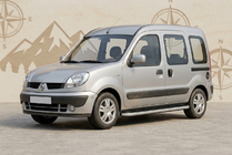 Renault Kangoo 1998–2008 Side steps Tayga Grey (set van 2, aluminium) foto 1