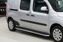 Renault Kangoo 2008–2020 Maydos V1 side steps (set van 2, aluminium/RVS) Lange wielbasis foto 1