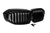 BMW 3 Serie G20/G21 2018– Niergrille M-Look V1 (2018-2022, glanzend zwart) Met camerabevestiging foto 4