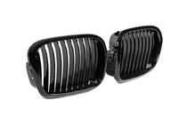 BMW 5 Serie E39 1996–2003 1-Bar niergrille (2000-2003, hoogglans zwart) foto 4