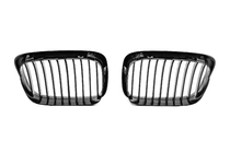 BMW 5 Serie E39 1996–2003 1-Bar niergrille (2000-2003, hoogglans zwart) foto 5