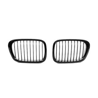 1-Bar niergrille (2000-2003, hoogglans zwart) BMW 5 Serie E39 1996–2003 foto 2