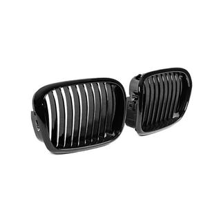 1-Bar niergrille (2000-2003, hoogglans zwart) BMW 5 Serie E39 1996–2003 foto 4