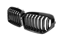 BMW 5 Serie G30/G31 2017–2023 M-Look V2 nierengrille (2021-2023, hoogglans zwart) foto 3