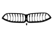 BMW 8-serie G14/G15/G16 2018– Nierroosters 1-Bar (2018-2022, hoogglans zwart) foto 5